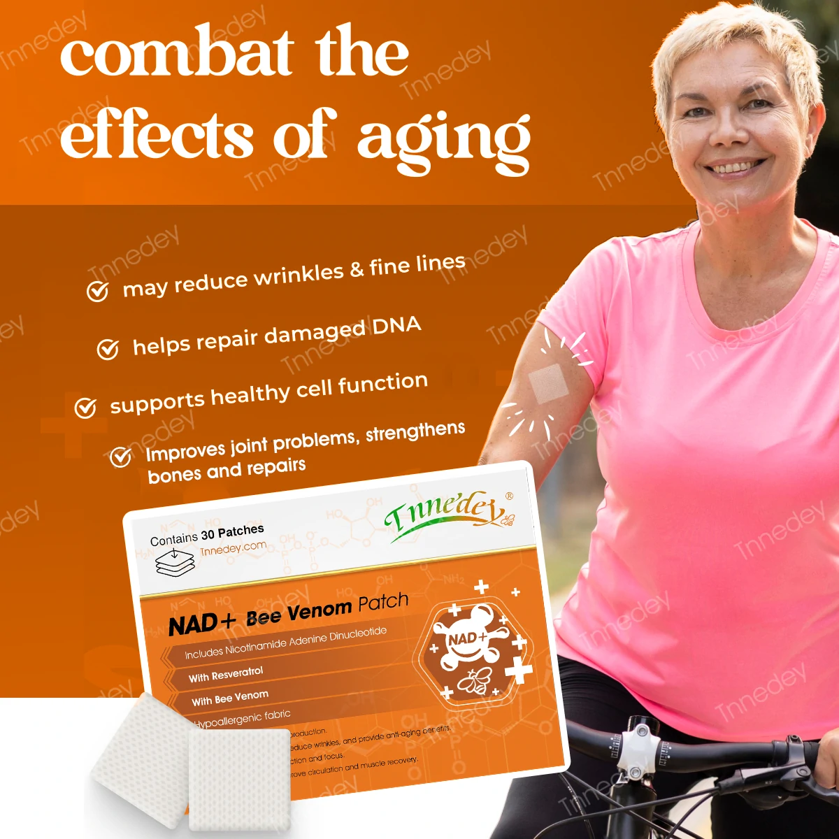【Official Authorized Store】Tnnedey® NAD+ Bee Venom Patch – Ultimate Skin Rejuvenation & Energy Boost(Last Day Discount:75%)