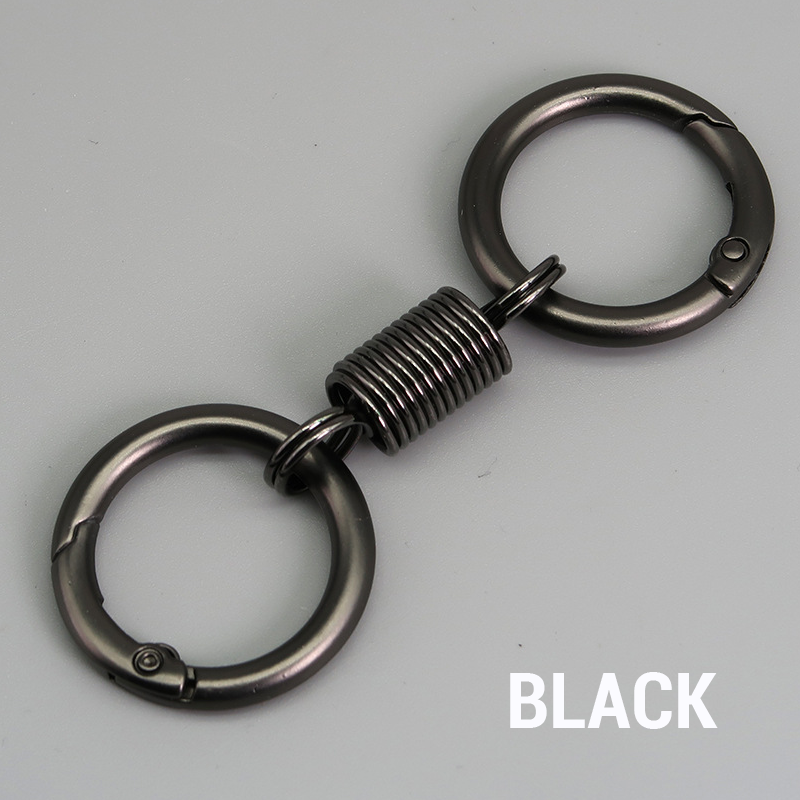 (🔥Last Day Promotion - 49% off)Nordic Retro Spring Double Ring Keychain