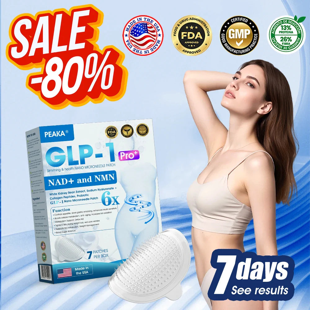 【Last Day Promotion 80% OFF🥇】PEAKA® GLP-1 & NAD+ Slimming & health NANO MICRONEEDLE PATCH🇺🇸(Zero Pain. 24/7 Release | Lose 20lbs FAST | 90% Sugar Drop | )👨⚕️