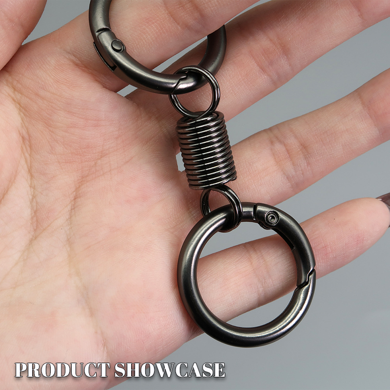 (🔥Last Day Promotion - 49% off)Nordic Retro Spring Double Ring Keychain