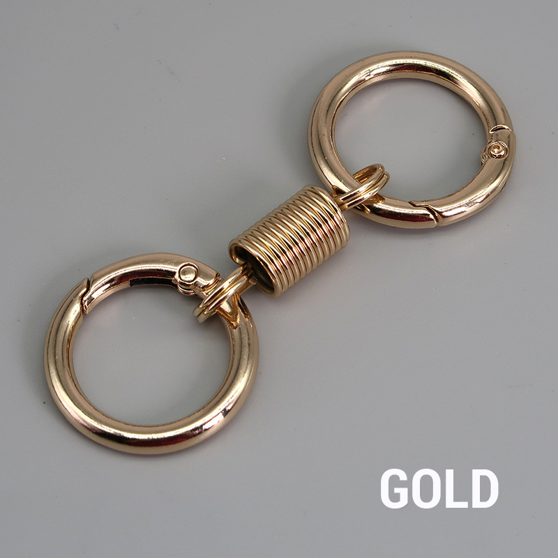 (🔥Last Day Promotion - 49% off)Nordic Retro Spring Double Ring Keychain