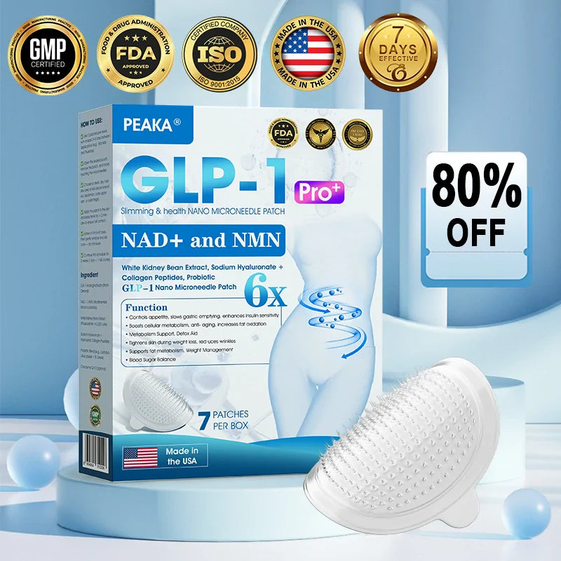 【Last Day Promotion 80% OFF🥇】PEAKA® GLP-1 & NAD+ Slimming & health NANO MICRONEEDLE PATCH🇺🇸(Zero Pain. 24/7 Release | Lose 20lbs FAST | 90% Sugar Drop | )👨⚕️
