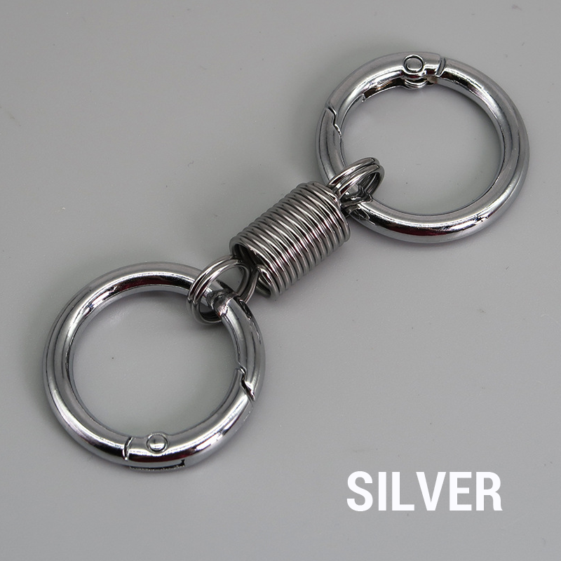 (🔥Last Day Promotion - 49% off)Nordic Retro Spring Double Ring Keychain