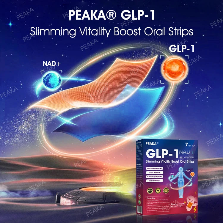 Official Store | PEAKA® GLP‑1 Slimming Vitality Boost Oral Strips 🥇 NAD+ Natural Formula with Moringa & Herbal Extracts | Visible results in 7 days ✅ Supports weight loss, heart health, blood sugar, sleep, joints & more.