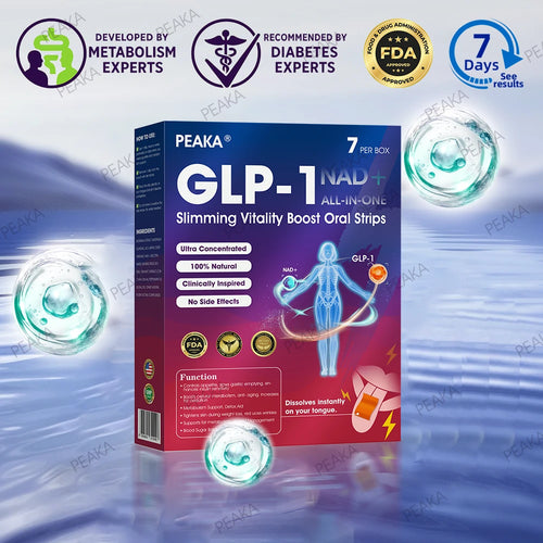 Official Store | PEAKA® GLP‑1 Slimming Vitality Boost Oral Strips 🥇 NAD+ Natural Formula with Moringa & Herbal Extracts | Visible results in 7 days ✅ Supports weight loss, heart health, blood sugar, sleep, joints & more.