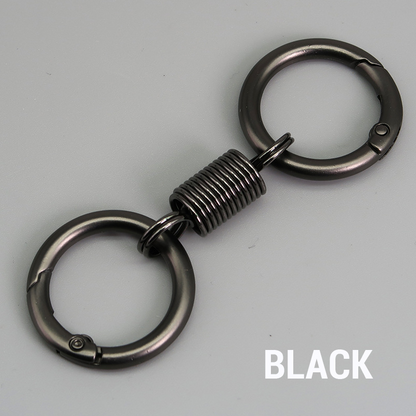 (🔥Last Day Promotion  - 49% off)Nordic Retro Spring Double Ring Keychain