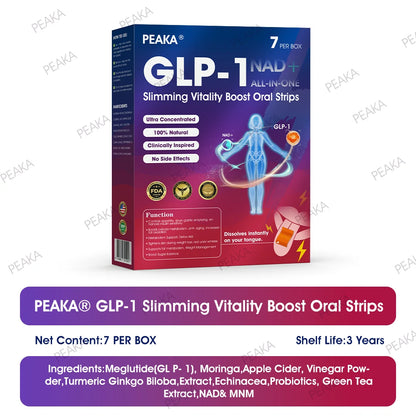 Official Store | PEAKA® GLP‑1 Slimming Vitality Boost Oral Strips 🥇 NAD+ Natural Formula with Moringa & Herbal Extracts | Visible results in 7 days ✅ Supports weight loss, heart health, blood sugar, sleep, joints & more.