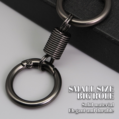 (🔥Last Day Promotion  - 49% off)Nordic Retro Spring Double Ring Keychain