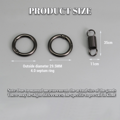 (🔥Last Day Promotion  - 49% off)Nordic Retro Spring Double Ring Keychain