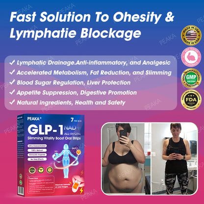 Official Store | PEAKA® GLP‑1 Slimming Vitality Boost Oral Strips 🥇 NAD+ Natural Formula with Moringa & Herbal Extracts | Visible results in 7 days ✅ Supports weight loss, heart health, blood sugar, sleep, joints & more.